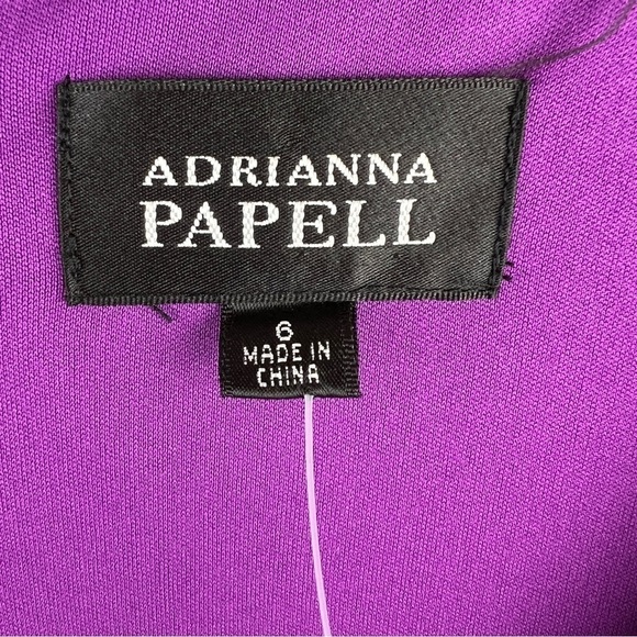 ADRIANNA PAPELL Purple Evening Dress. Beautifully tailored & lined. Party weddin - Picture 9 of 10